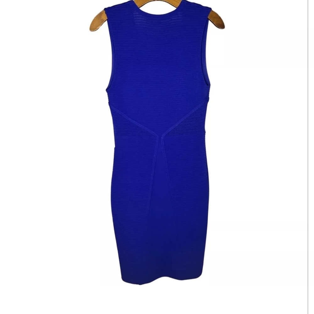 NWT RACHEL Rachel Roy Fitted Bodycon Knit Lace Up Island Hop Dress, Size L.